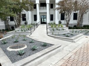 Meritage at Steiner Ranch: Front Entry Ramp and Planter Tiers